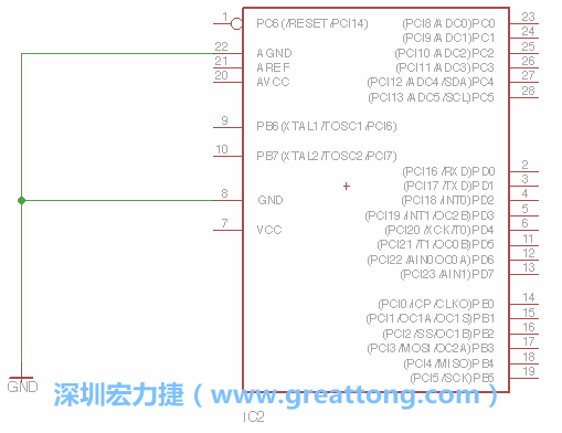 排針的用途是連接微控制器的輸出和輸入，它提供了一個平臺給焊線和針腳。