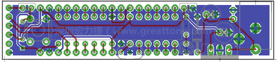 以上就是布線的所有步驟了。接下來(lái)就只剩下絲?。╯ilk-screen）、建立Gerber檔跟drill檔和送去印刷電路板廠制作的步驟。